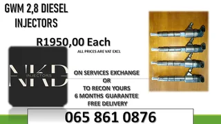 Gwm 2.8 Diesel Injectors For Sale With Warranty