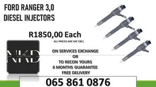 Ford Ranger 3.0 Diesel Injectors For Sale With Warranty