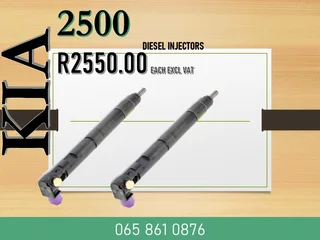 Kia 2500 Diesel Injectors For Sale With Test Report