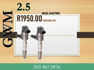 Gwm 2.5 Diesel Injectors For Sale With Test Report