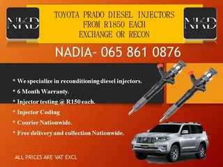 Toyota Prado Diesel Injectors For Sale With Test Report