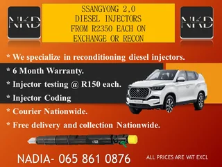 Ssangyong 2.0 Diesel Injectors For Sale With Test Report