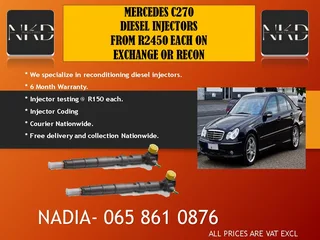 Maercedes C270 Diesel Injectors For Sale With Test Report