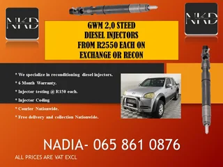 Gwm 2.0 Steed Diesel Injectors For Sale With Test Report