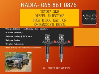 Toyota 2kd Diesel Injectors For Sale With Test Report
