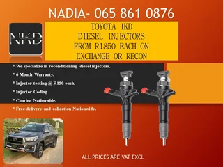 Toyota 1kd Diesel Injector S For Sale With Test Report