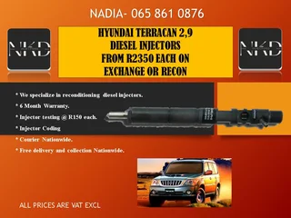 Hyundai Terrican 2.9 Diesel Injectors For Sale With Test Report