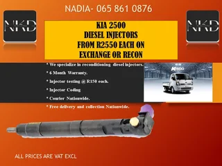 Kia 2500 Diesel Injectors For Sale With Test Report