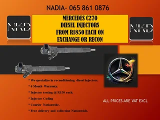 Mercedes C270 Diesel Injectors For Sale With Test Report
