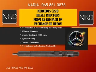 Mercedes C220 Diesel Injectors For Sale Or To Recon