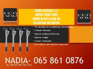 Ford Ranger 3.2 Diesel Injectors For Sale Or To Recon
