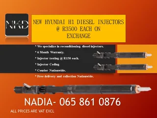 New Hyundai H1 Diesel Injectors For Sale With Test Report