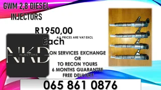 Gwm 2.8 Diesel Injectors For Sale On Exchange