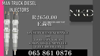 Man Truck Diesel Injectors For Sale Or To Recon