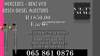 Mercedes Benz Vito Diesel Injectors For Sale Or To Recon