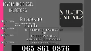 Toyota 1kd Diesel Injectors For Sale Or To Recon