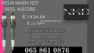 Nissan Navara Yd25 Diesel Injectors For Sale Or To Recon