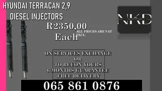 Hyundai Terrican 2.9 Diesel Injectors For Sale Or To Recon
