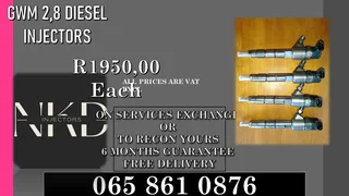 Gwm 2.8 Diesel Injectors For Sale Or To Recon