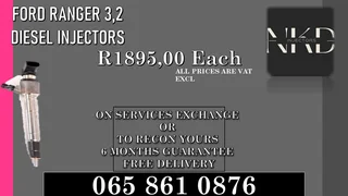 Ford Ranger 3.2 Diesel Injectors For Sale Or To Recon