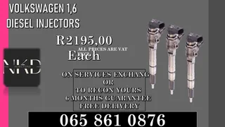 Volkswagen 1.6 Diesel Injectors For Sale Or To Recon