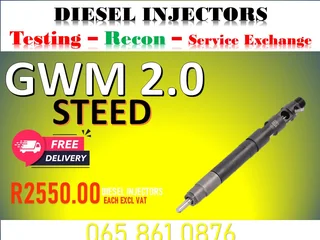 Gwm 2.0 Steed Diesel Injectors For Sale Nationwide