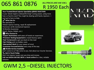Gwm 2.5 Diesel Injectors For Sale On Exchange