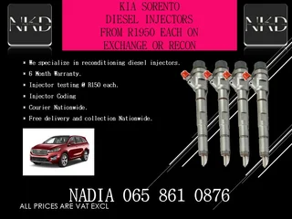 Kia Sorento Diesel Injectors For Sale With Warranty