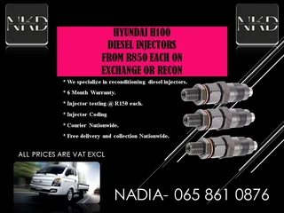 Hyundai H100 Diesel Injectors For Sale With Warranty
