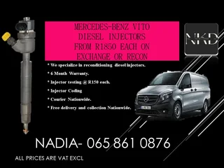 Mercedes Benz Vito Diesel Injectors For Sale With Warranty