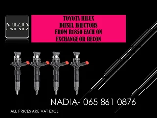 Toyota Hilux Diesel Injectors For Sale With Warranty