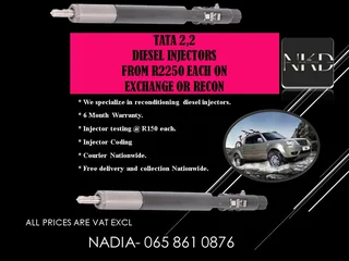 Tata 2.2 Diesel Injectors For Sale With Warranty