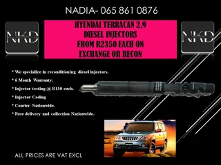 Hyundai Terrican 2.9 Diesel Injectors For Sale With Warranty