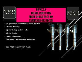 Gwm 2.8 Diesel Injectors For Sale With Warranty