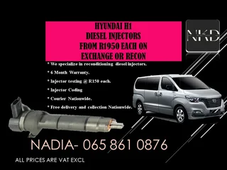 Hyundai H1 Diesel Injectors For Sale With Warranty