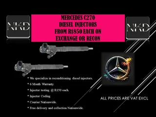 Mercedes C270 Diesel Injectors For Sale With Warranty