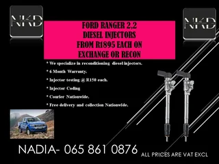 Ford Ranger 2.2 Diesel Injectors For Sale With Warranty