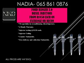 Ford Ranger 3.0 Diesel Injectors For Sale With Warranty