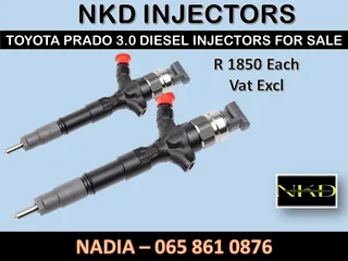 Toyota Prado 3.0 Diesel Injectors For Sale Or To Recon
