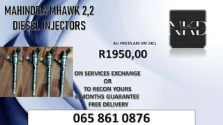 Mahindra Mhawk 2.2 Diesel Injectors For Sale With Test Report