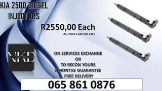 Kia 2500 Diesel Injectors For Sale With Test Report