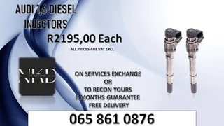Audi 1.6 Diesel Injectors For Sale With Test Report