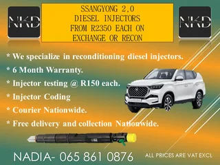 Ssangyong 2.0 Diesel Injectors For Sale On Service Exchange