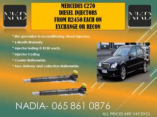 Mercedes C270 Diesel Injectors For Sale On Service Exchange