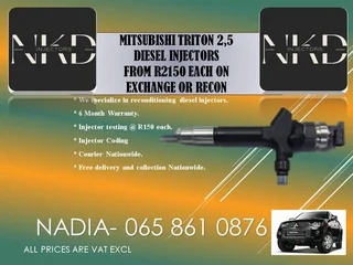 Mitsubishi Triton 2.5 Diesel Injectors For Sale On Service Exchange