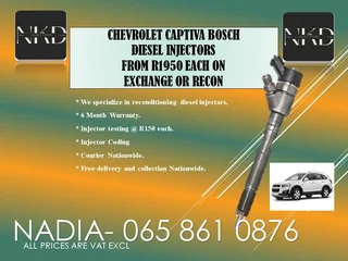 Chevrolet Captiva Diesel Injectors For Sale On Service Exchange