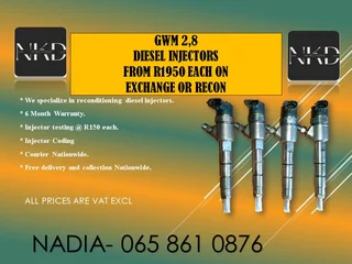 Gwm 2.8 Diesel Injectors For Sale On Service Exchange