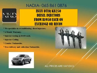 Isuzu Dteq Kb250 Diesel Injectors For Sale On Service Exchange