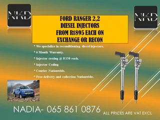 Ford Ranger 2.2 Diesel Injectors For Sale On Service Exchange