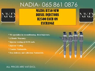 Mazda Bt50 New Diesel Injectors For Sale On Service Exchange